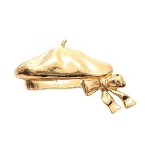 CHANEL Authentic Gold Brooch